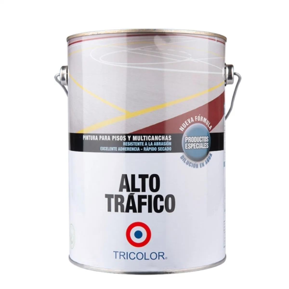 TRICOLOR - Pintura piso Alto Tráfico amarillo 1 gal