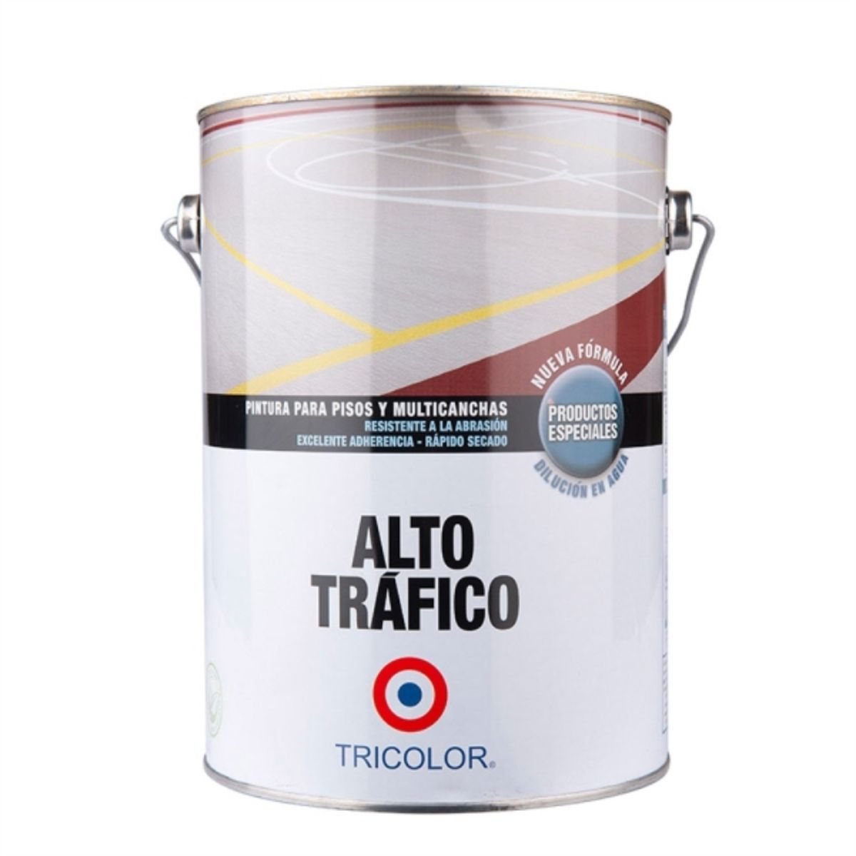 TRICOLOR - Pintura piso Alto Tráfico amarillo 1 gal