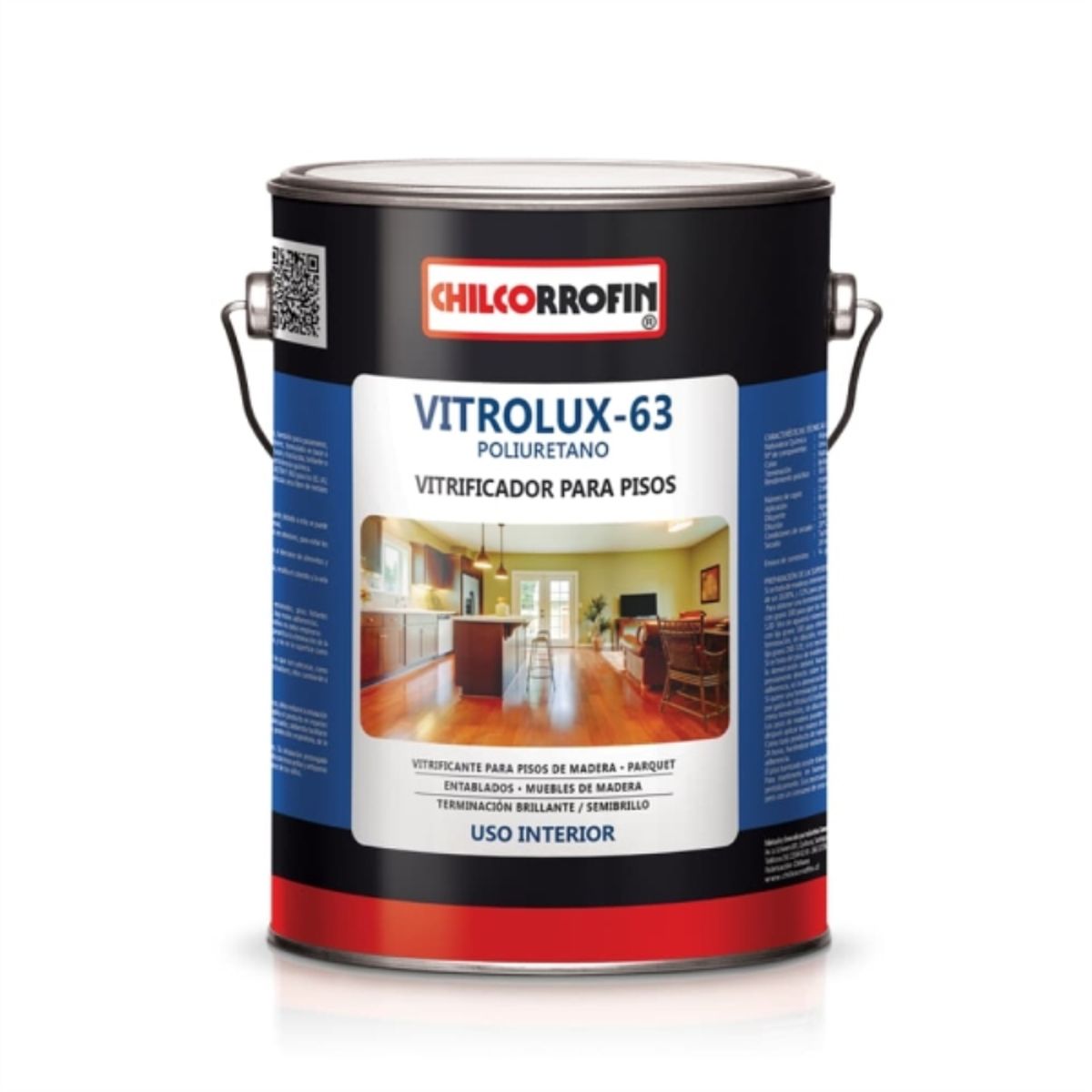 CHILCORROFIN - Vitrificante para pisos Vitrolux 63 incoloro 1 gal