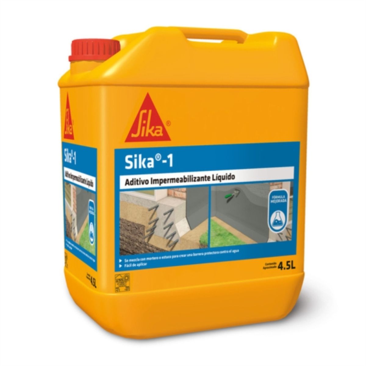 SIKA - Aditivo impermeabilizante Sika 1 fraguado normal 4,5lt