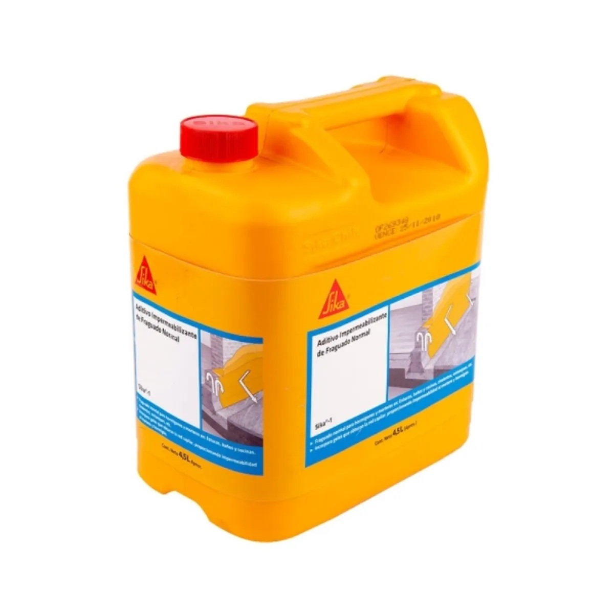 SIKA - Aditivo impermeabilizante Sika 1 fraguado normal 4,5lt