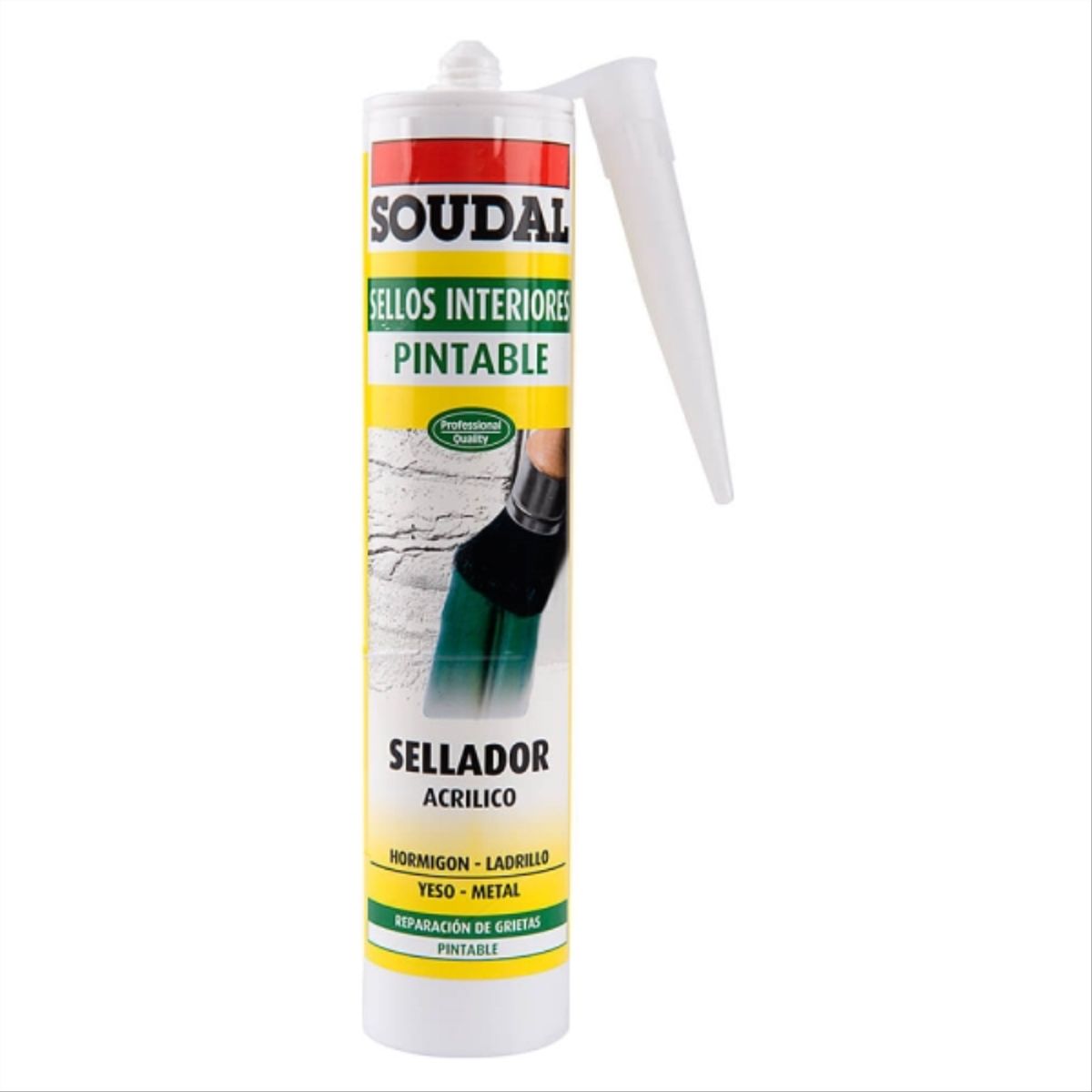 SOUDAL - Sellador acrílico pintable blanco 300 ml