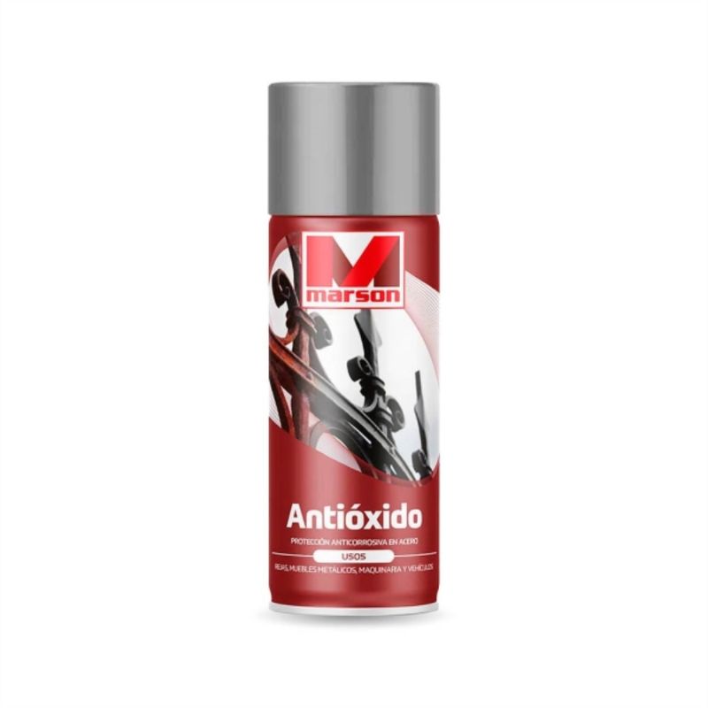 MARSON - Pintura en spray antióxido gris 485 ml
