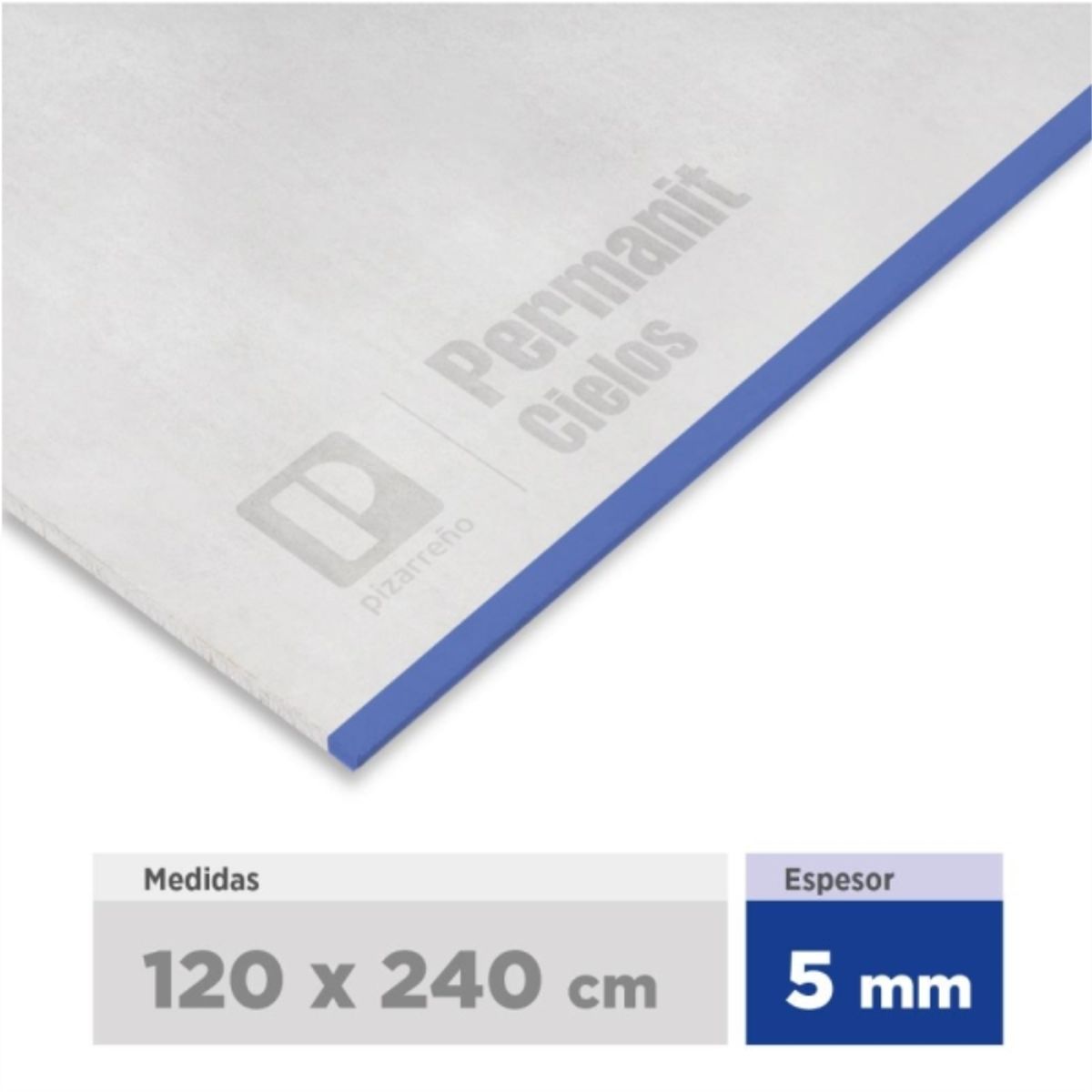 PIZARRENO - Plancha lisa permanit 1200x2400X5 mm