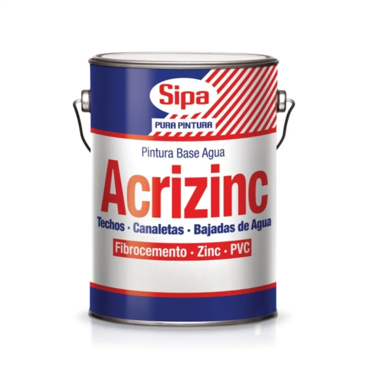 SIPA - Pintura para techo Acrizinc rojo colonial 1 gal