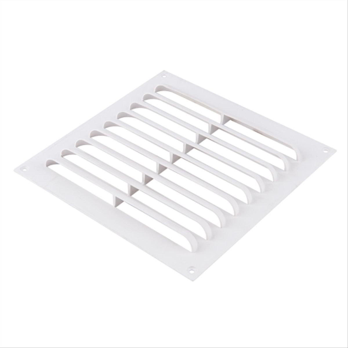 DVP - Celosia pvc ventana plana blanca 20x20cm