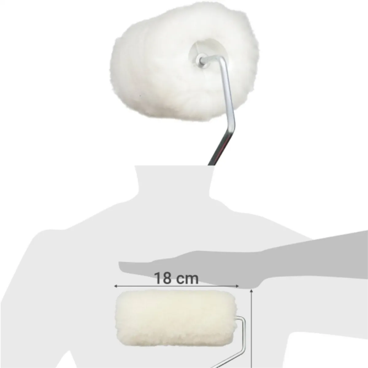 LIZCAL - Rodillo chiporro natural 18 cm