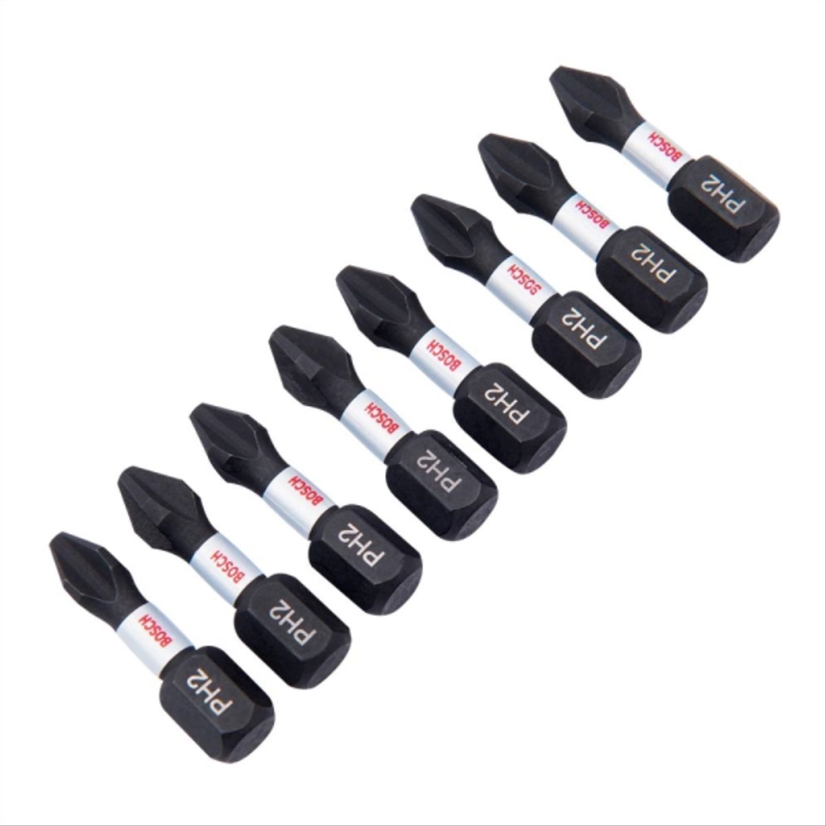 BOSCH - Punta atornillar hex 25mm ph2 8uds