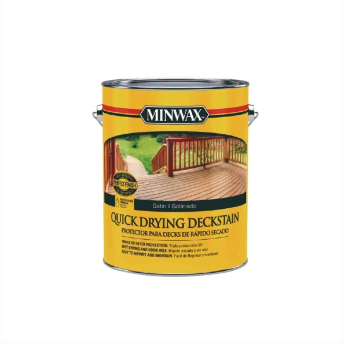 MINWAX - Protector para Deck base agua satín natural roble oscuro 1 gal