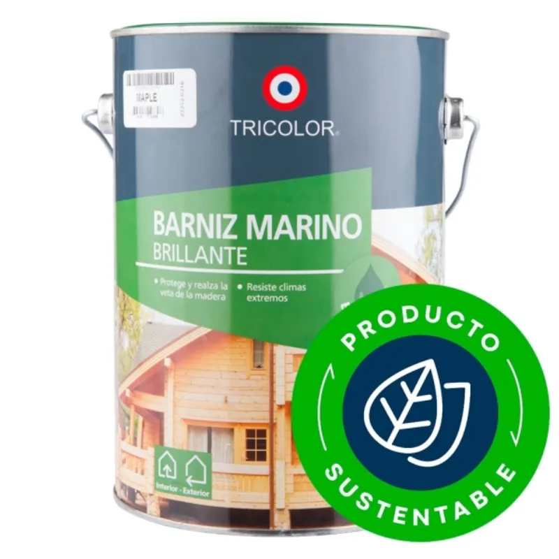 TRICOLOR - Barniz marino base agua maple 1 gal