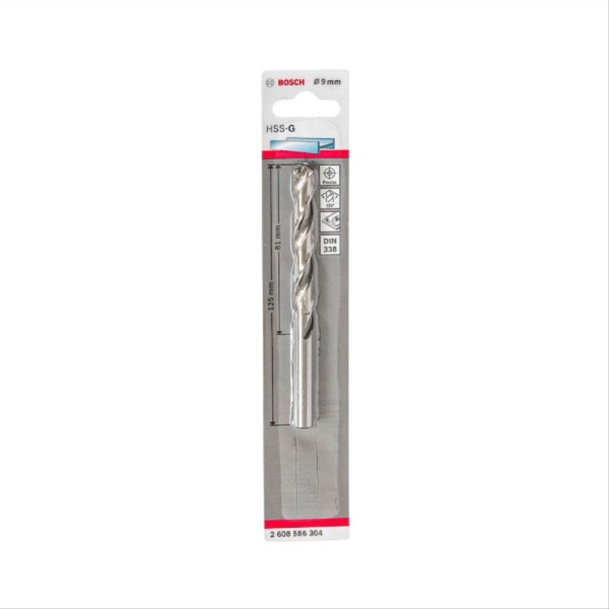 BOSCH - Broca acero rapido 9,0mm