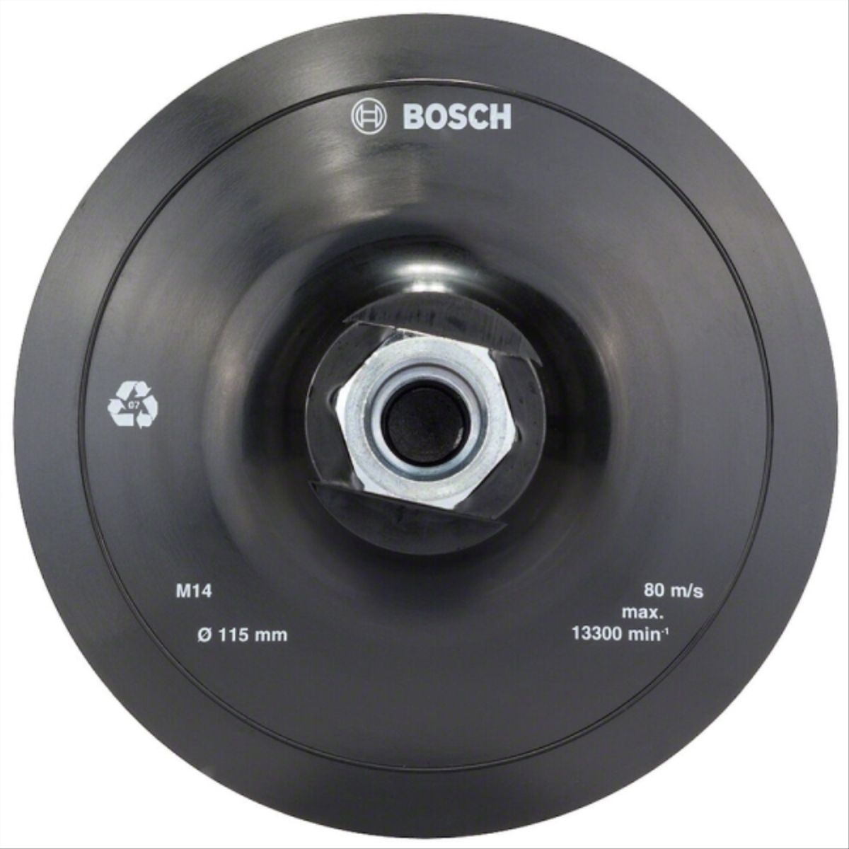 BOSCH - Plato de goma con velcro 115mm M14