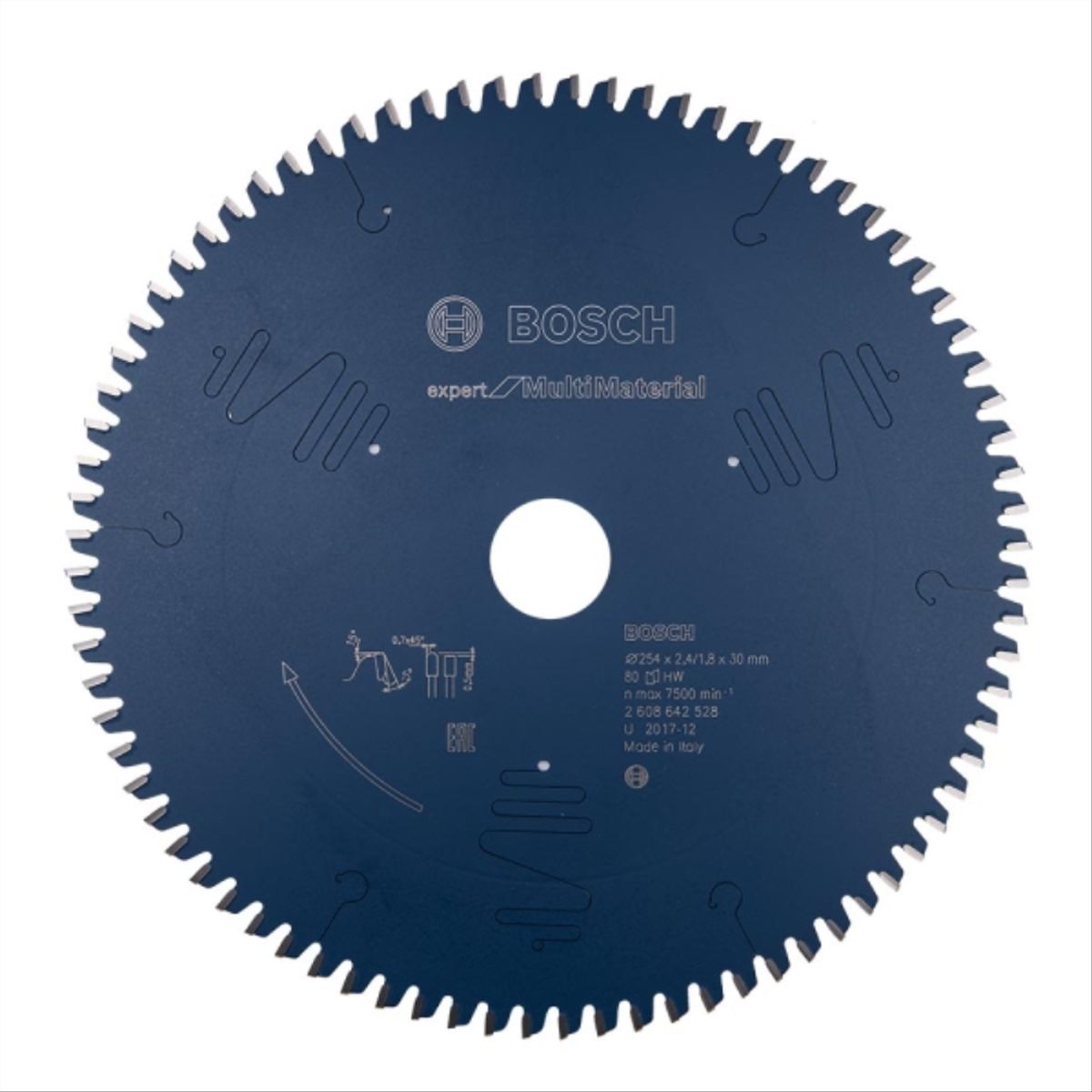 BOSCH - Disco sierra circular aluminio madera 10" 80 dientes