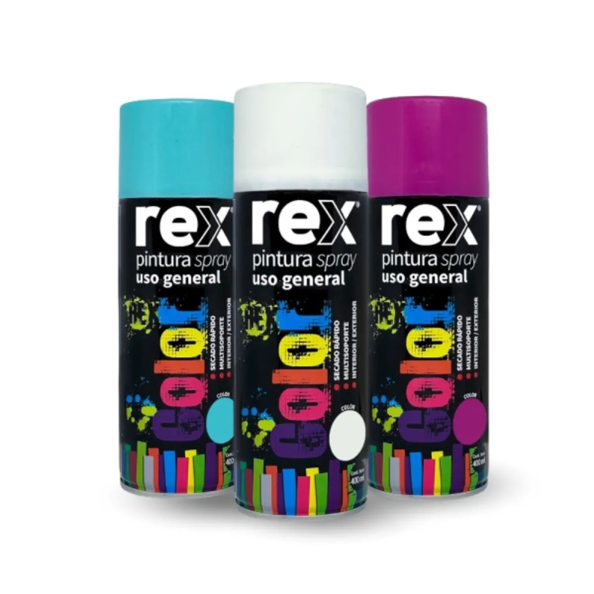 REX - Pintura Spray blanco mate 400 ml
