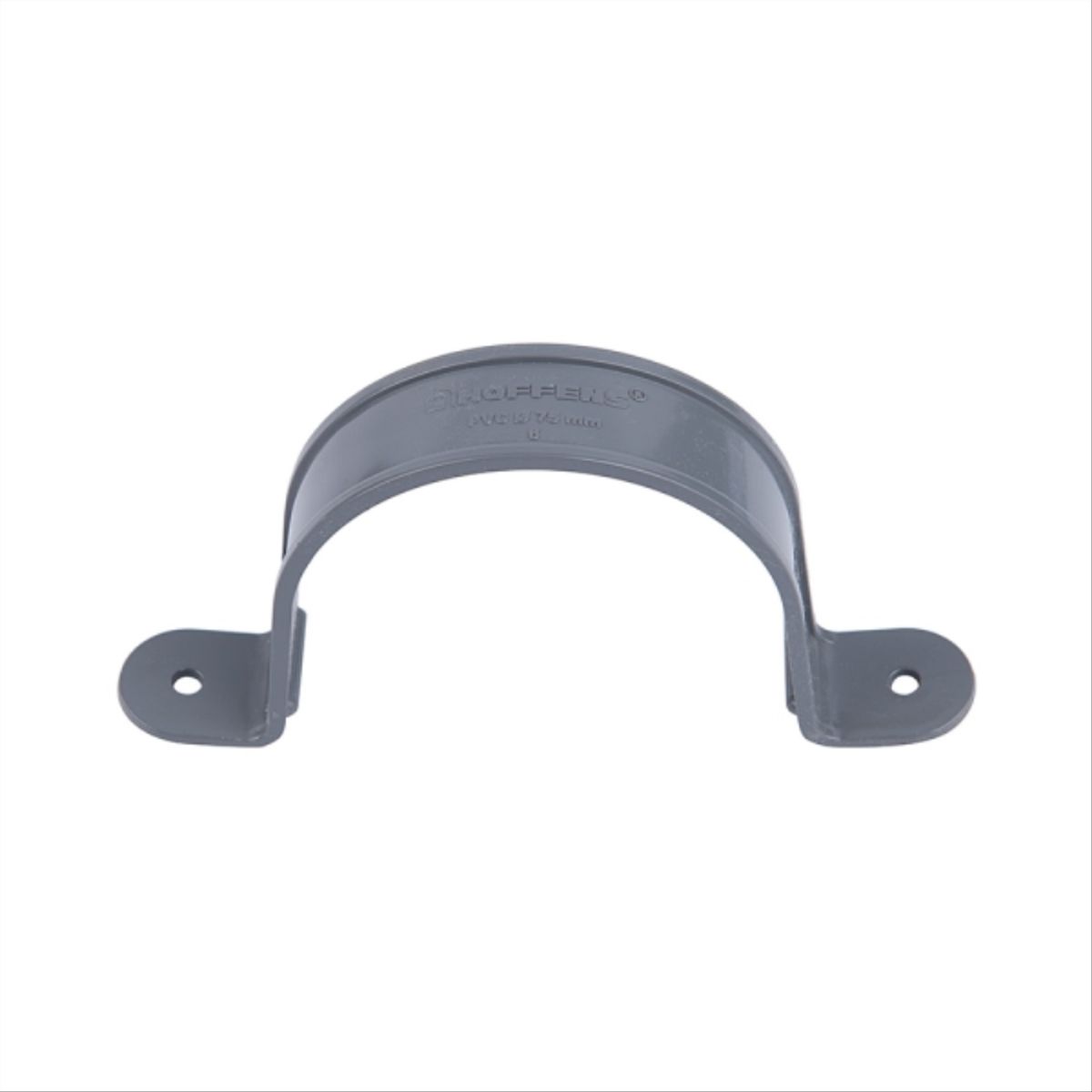 HOFFENS - Abrazadera pvc sanitario gris 75mm