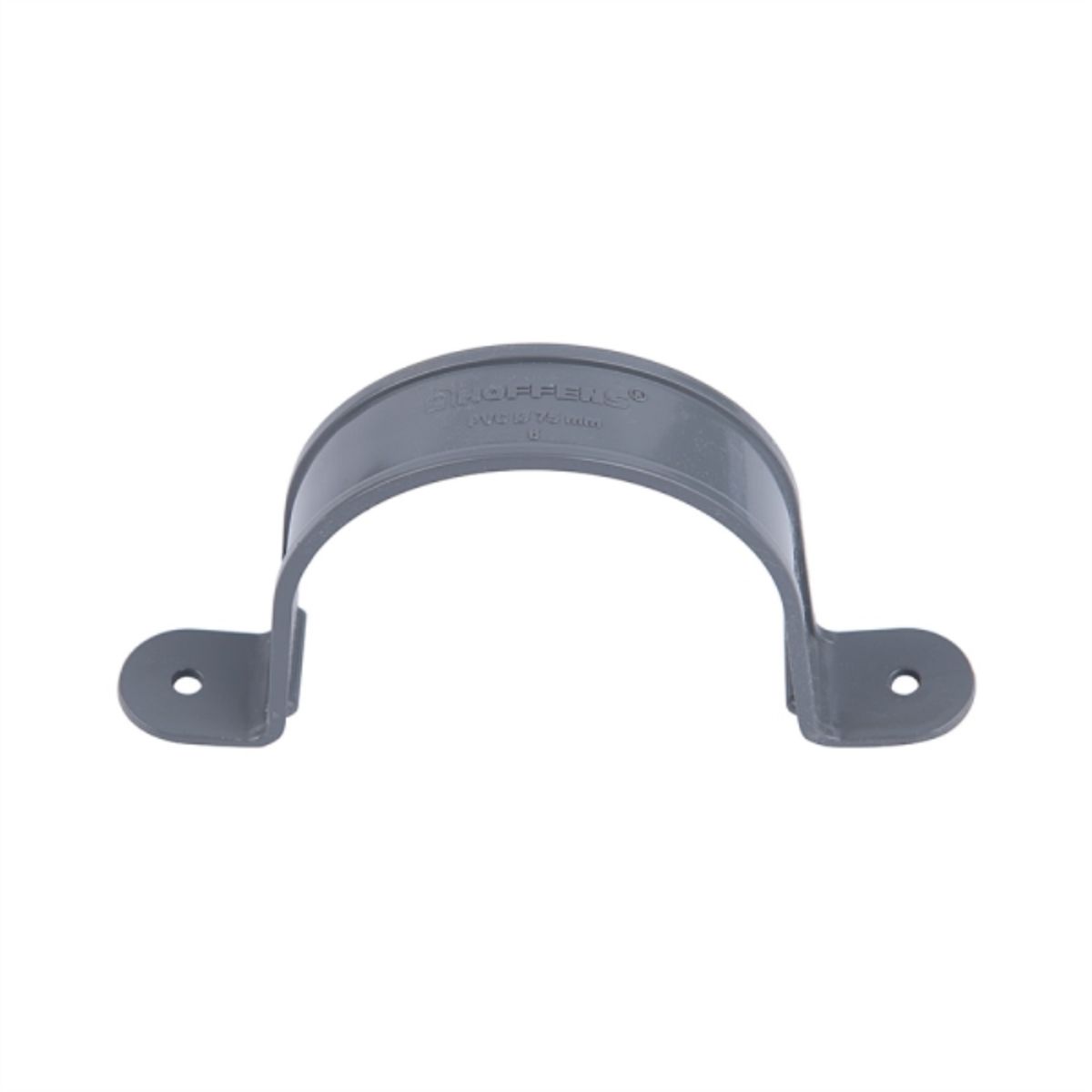 HOFFENS - Abrazadera pvc sanitario gris 75mm