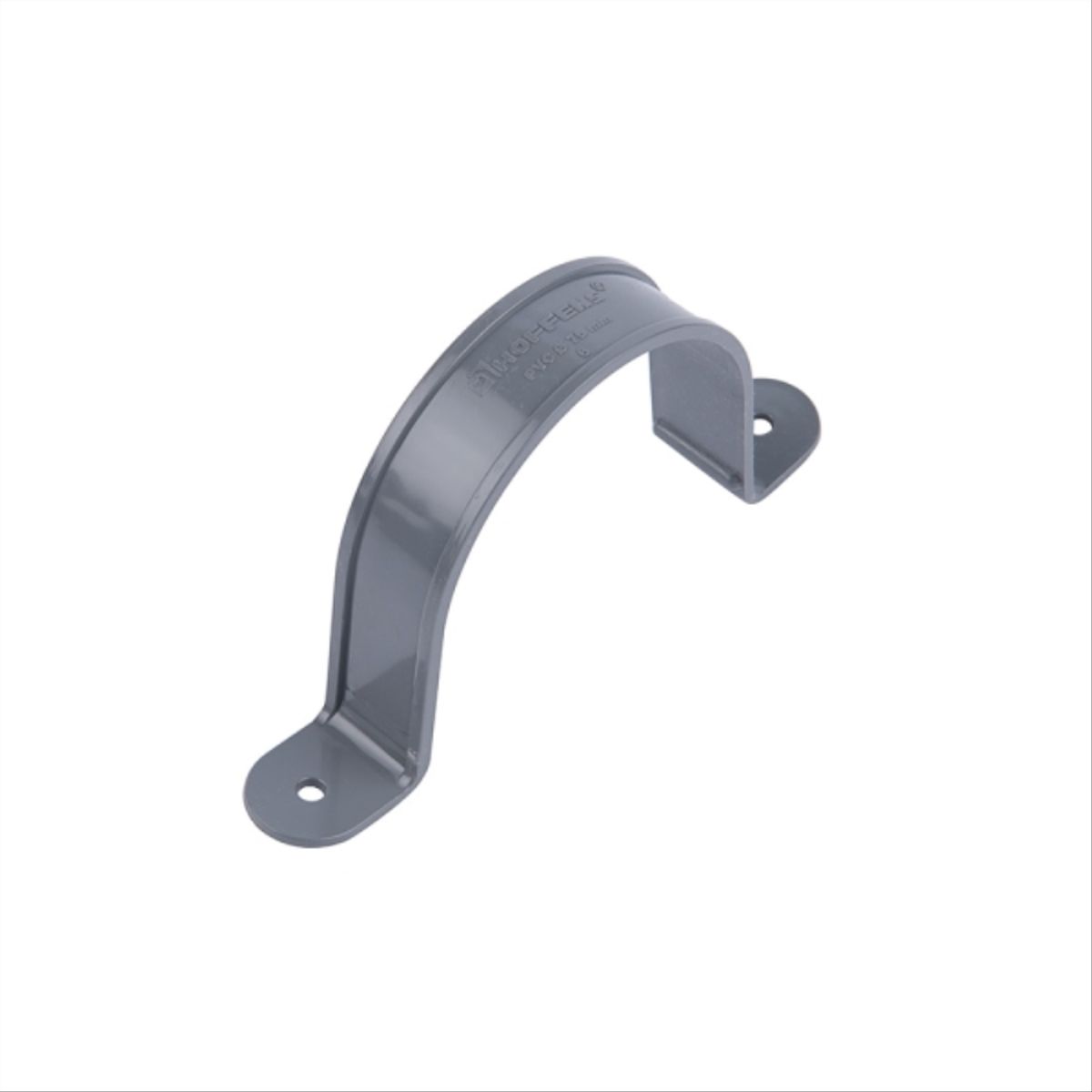 HOFFENS - Abrazadera pvc sanitario gris 75mm