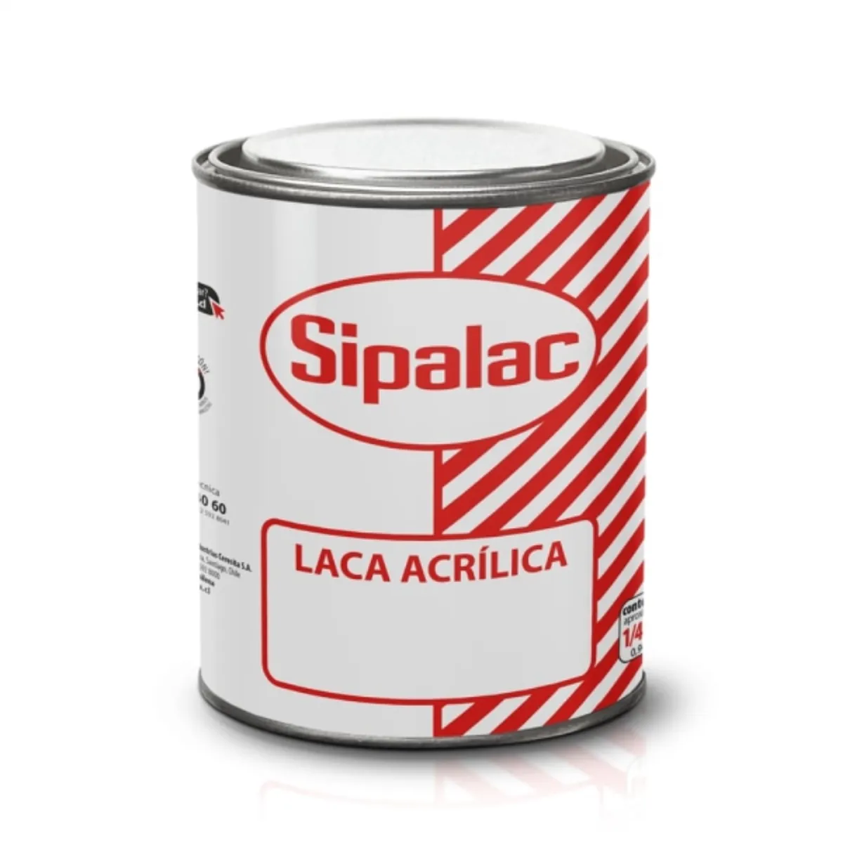 SIPA - Laca acrílica negra superior 1/4 gal