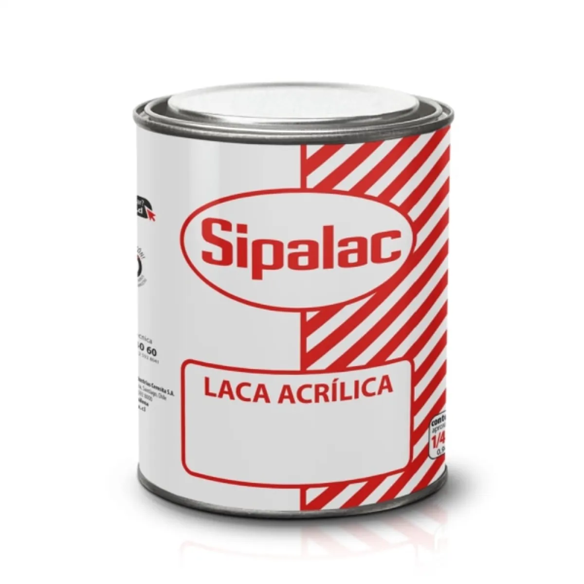 SIPA - Laca acrílica negra superior 1/4 gal
