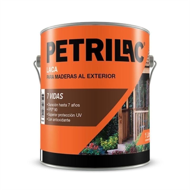 PETRILAC - Barniz 7 vidas brillante natural 1 lt
