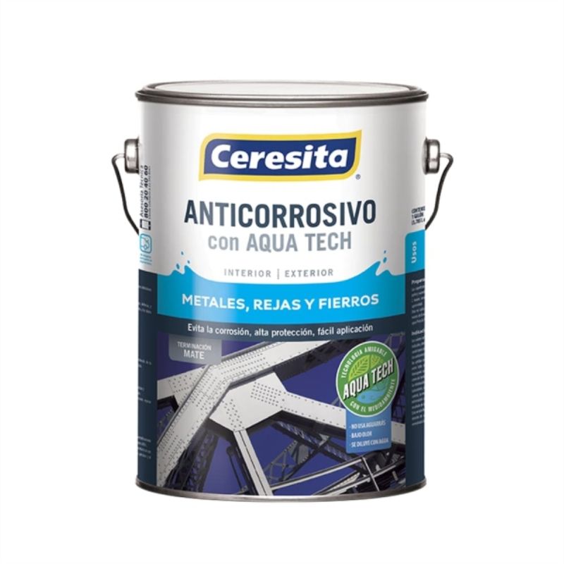 CERESITA - Anticorrosivo Aqua Tech negro 1 gal