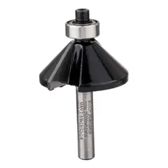 BOSCH - Fresa madera 1/4" bisel 45º con rodamiento 2 filos corte 1/2"