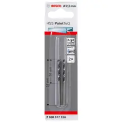 BOSCH - Broca acero rapido 2,5mm 2uds