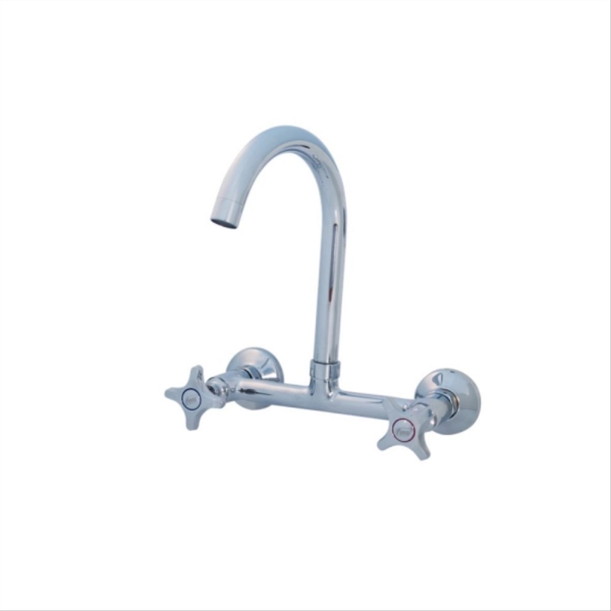 FAS - Combinación lavaplatos a muro cromo Standard