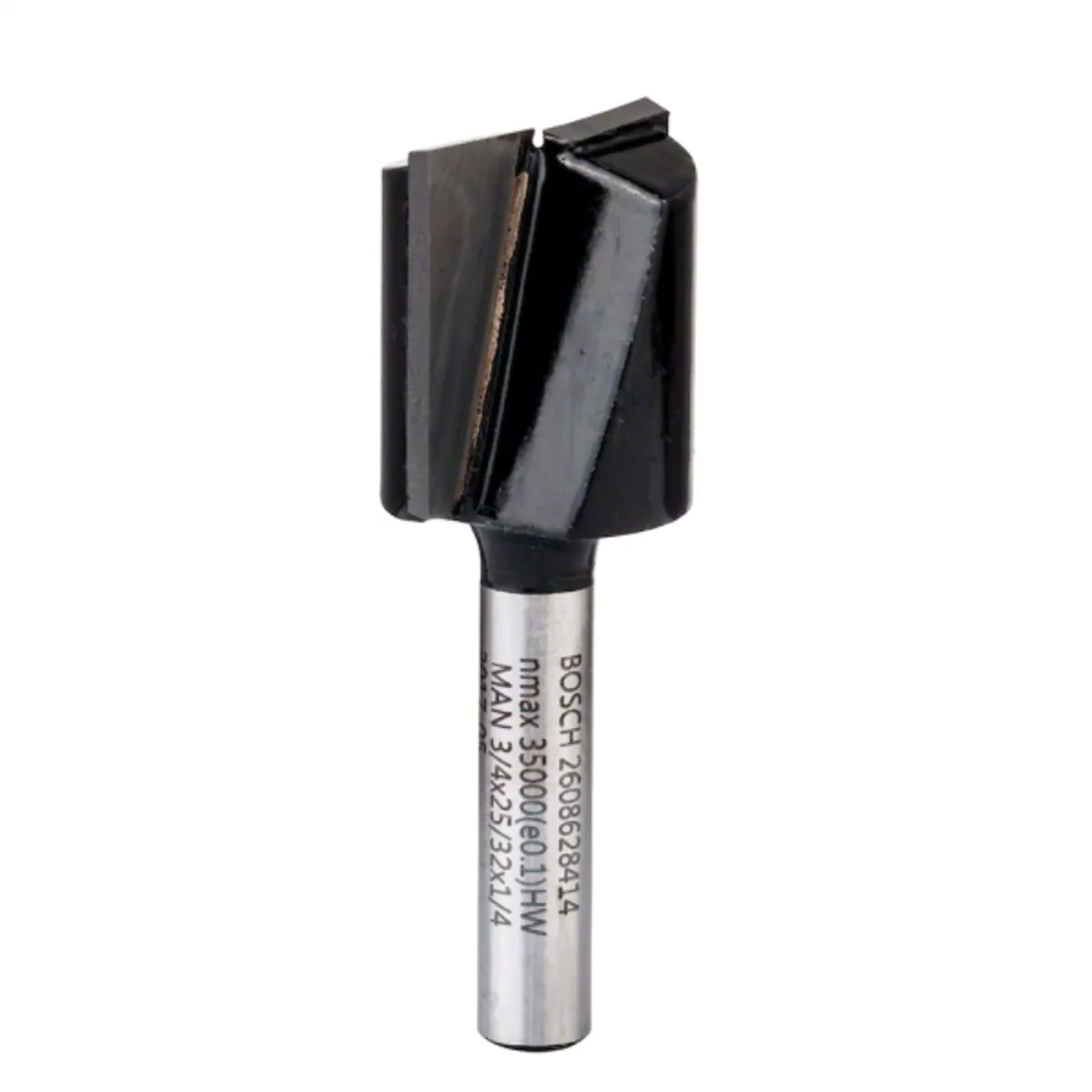 BOSCH - Fresa madera 1/4" ranura recta 2 filos corte 3/4"