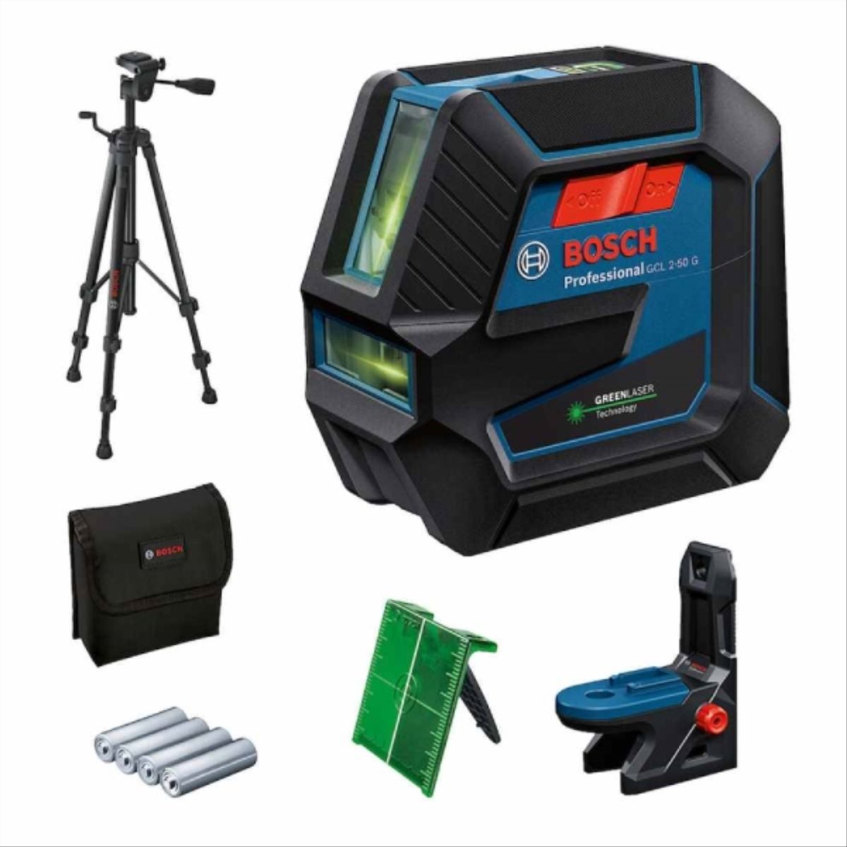 BOSCH - Nivel láser verde combinado GCL 2-50 G