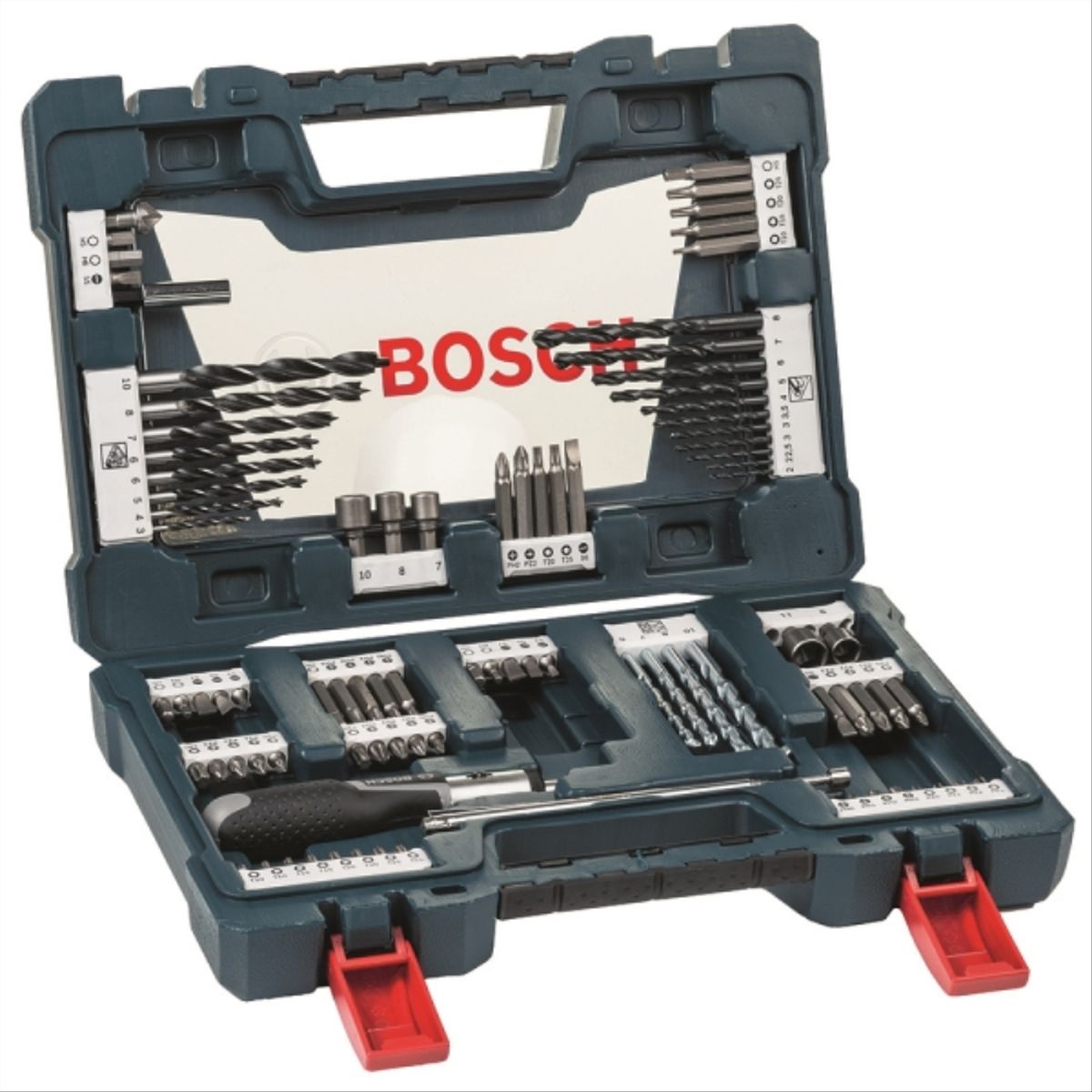 BOSCH - Set 91 piezas taladrar/atornillar