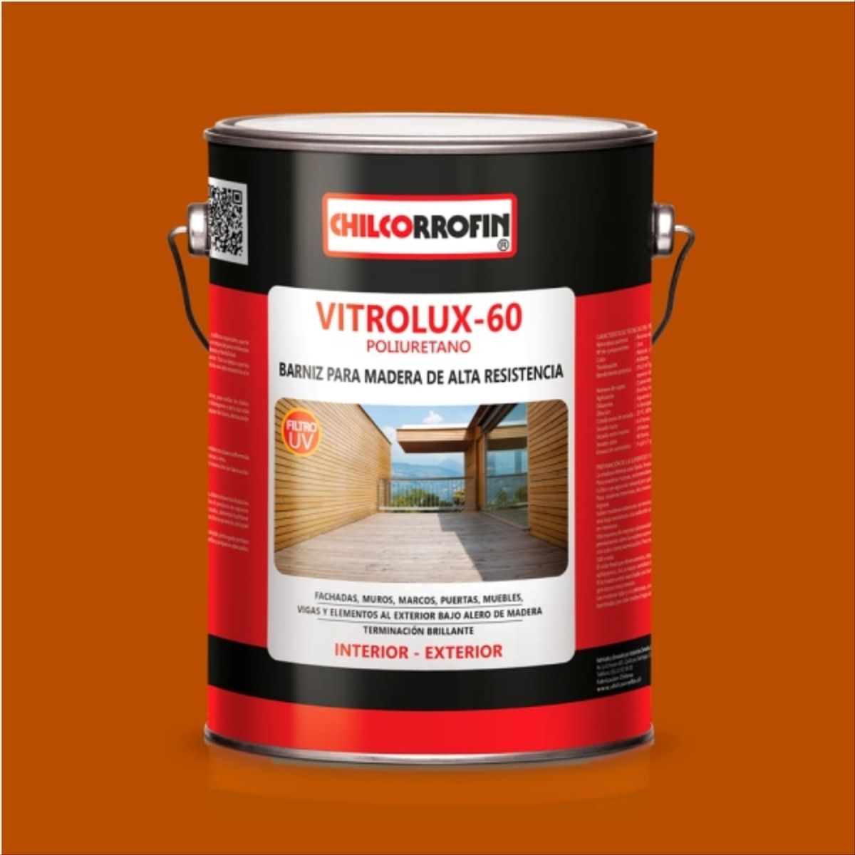 CHILCORROFIN - Barniz Poliueretano Vitrolux 60 Nogal gl