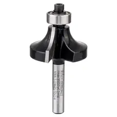 BOSCH - Fresa madera 1/4" bordes con rodamiento 2 filos corte 3/8"