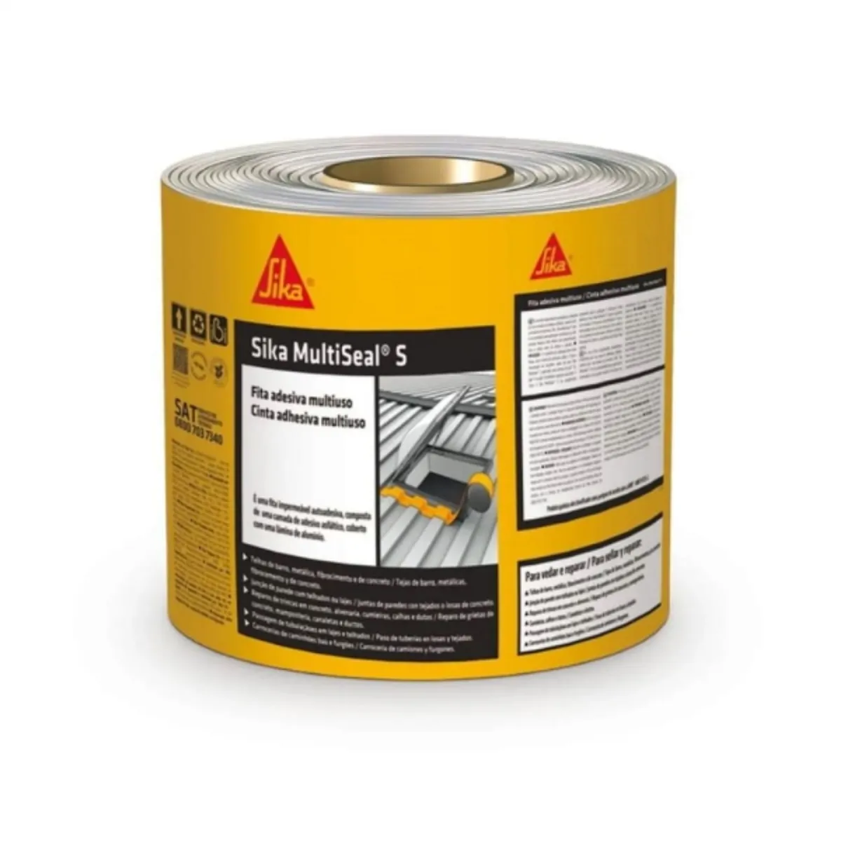 Cinta tapagoteras multiseal 10cm x10 cm cx4, marca SIKA - Foto Principal