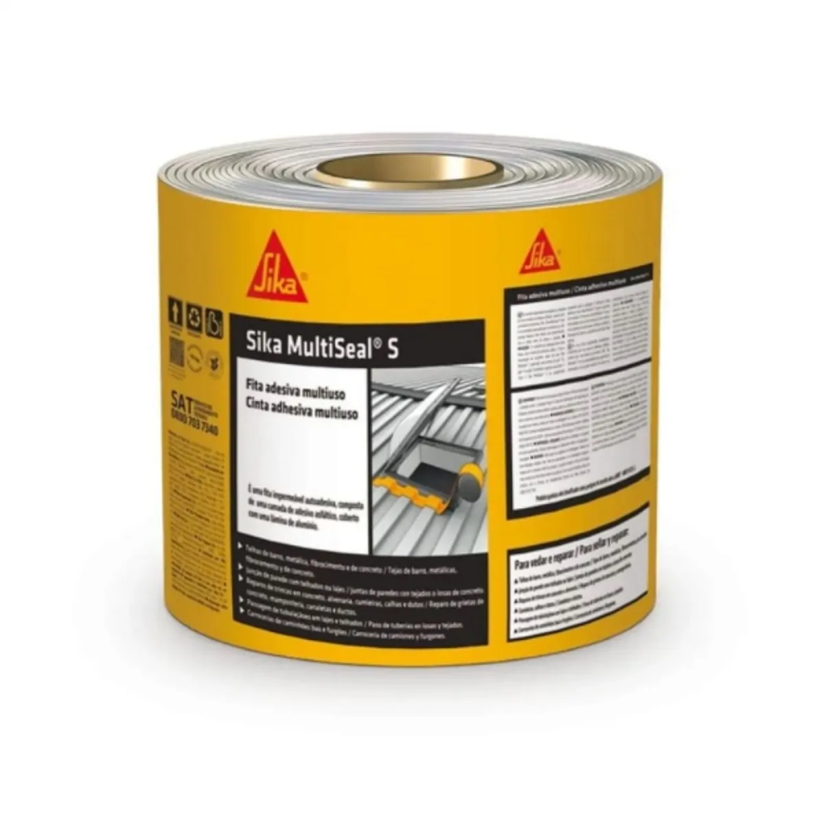 Cinta tapagoteras multiseal 10cm x10 cm cx4, marca SIKA - Foto Principal