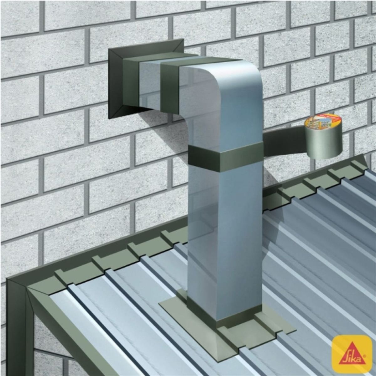Cinta tapagoteras multiseal 10cm x10 cm cx4, marca SIKA - Foto 2