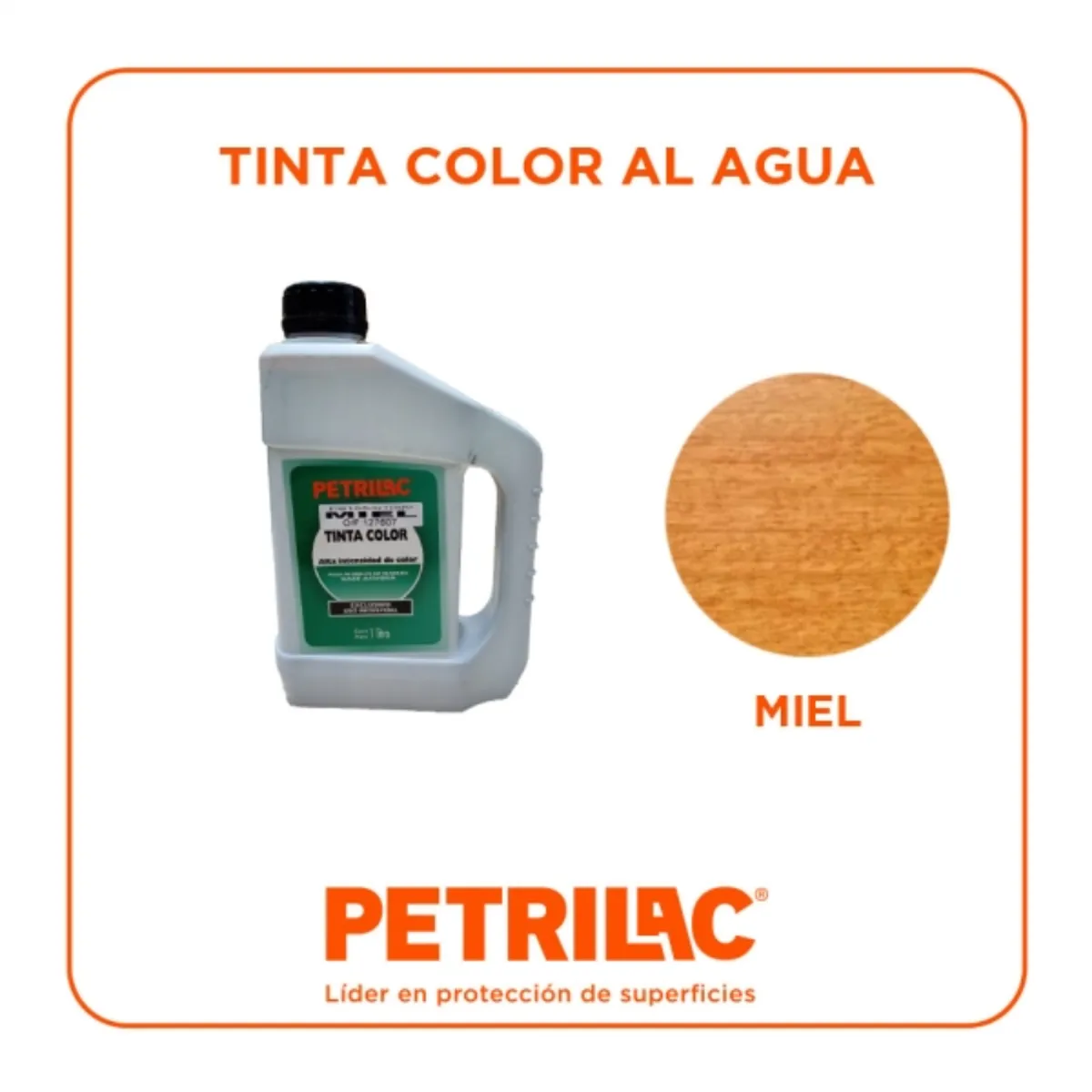 PETRILAC - Tinta color al agua para teñir madera miel 1 gl