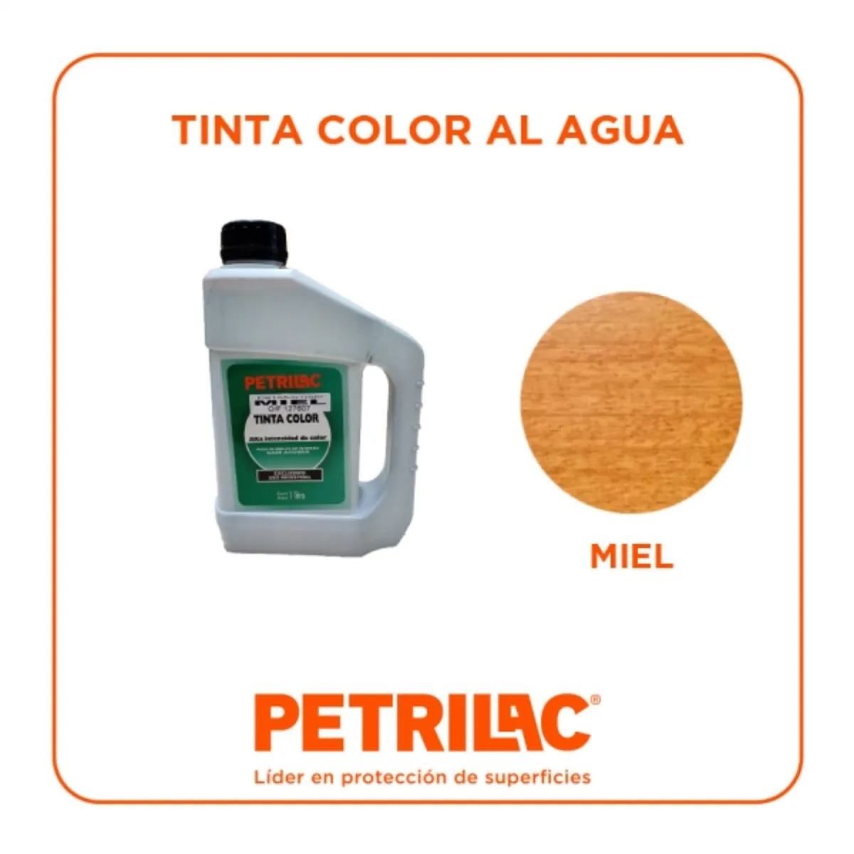 PETRILAC - Tinta color al agua para teñir madera miel 1 gl