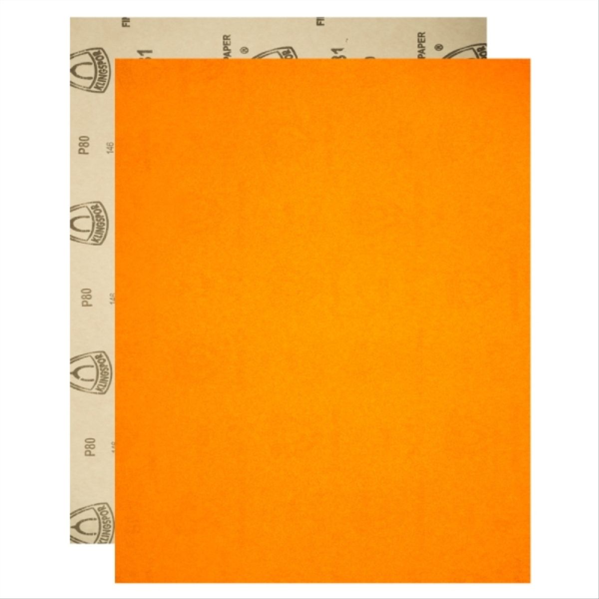 KLINGSPOR - Lija para madera y metal grano 80