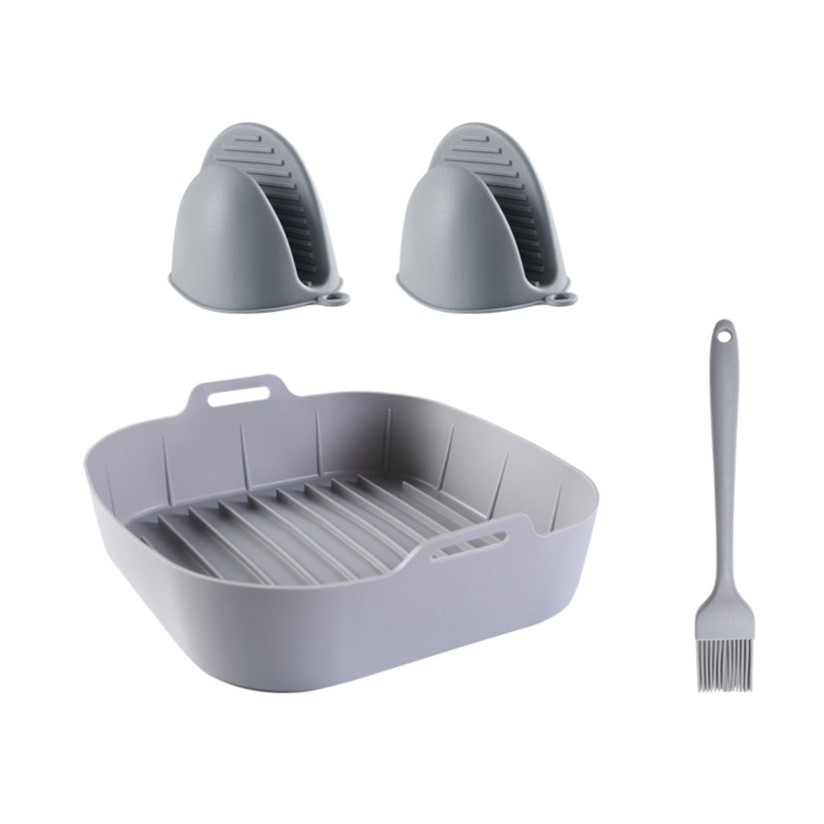 KINDA NICE - Bandeja Silicona Para Freidora De Aire Cesto Para Airfryer