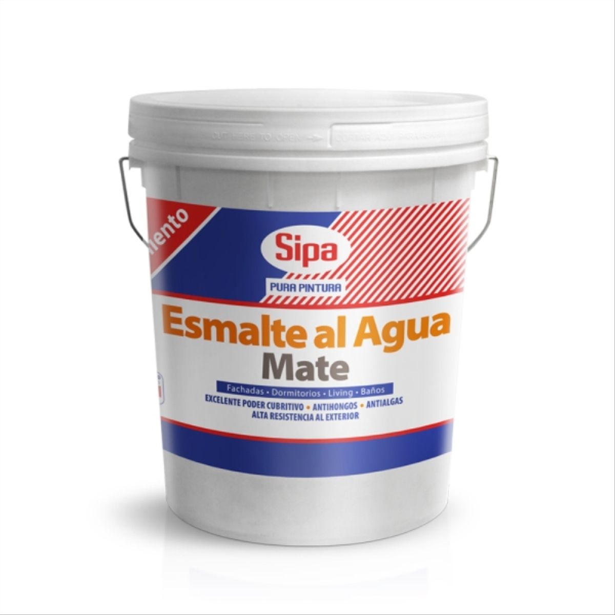 SIPA - Esmalte al agua mate blanco 4 gal
