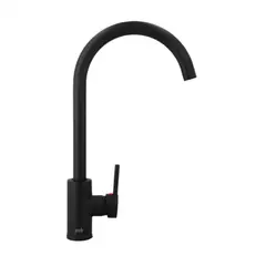 PMB - Monomando lavaplatos negro mate Oregon Cuello Cisne