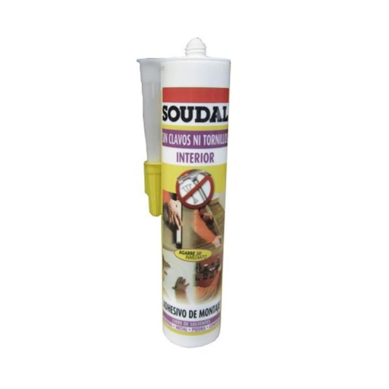 SOUDAL - Adhesivo de montaje sin clavos ni tornillos 360 gr