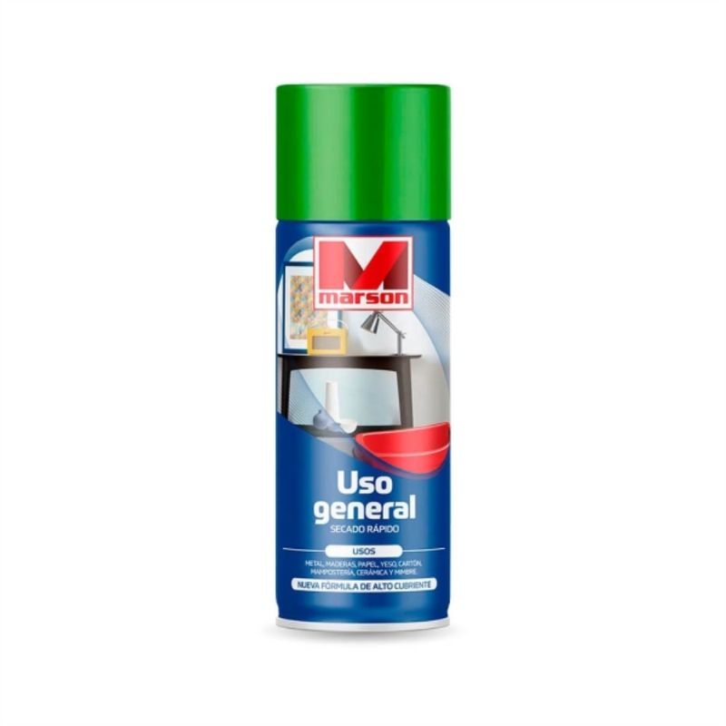 MARSON - Pintura en spray verde esmeralda 485 ml