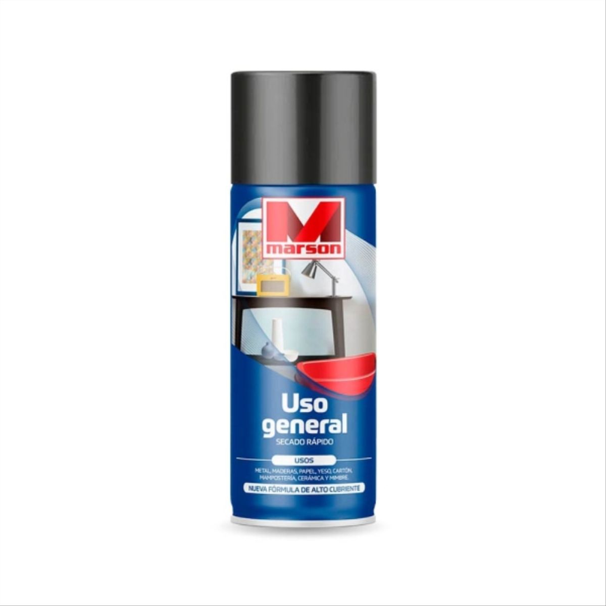 MARSON - Pintura en spray gris maquina 485 ml