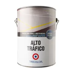 TRICOLOR - Pintura piso Alto Tráfico blanco 1 gal