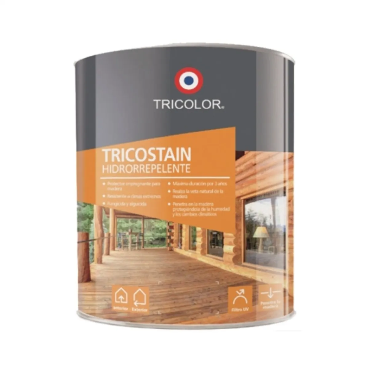 TRICOLOR - Protector de madera Tricostain roble 1/4 gal
