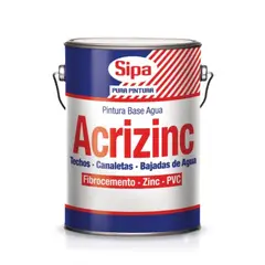 SIPA - Pintura para techo Acrizinc verde musgo 1 gal