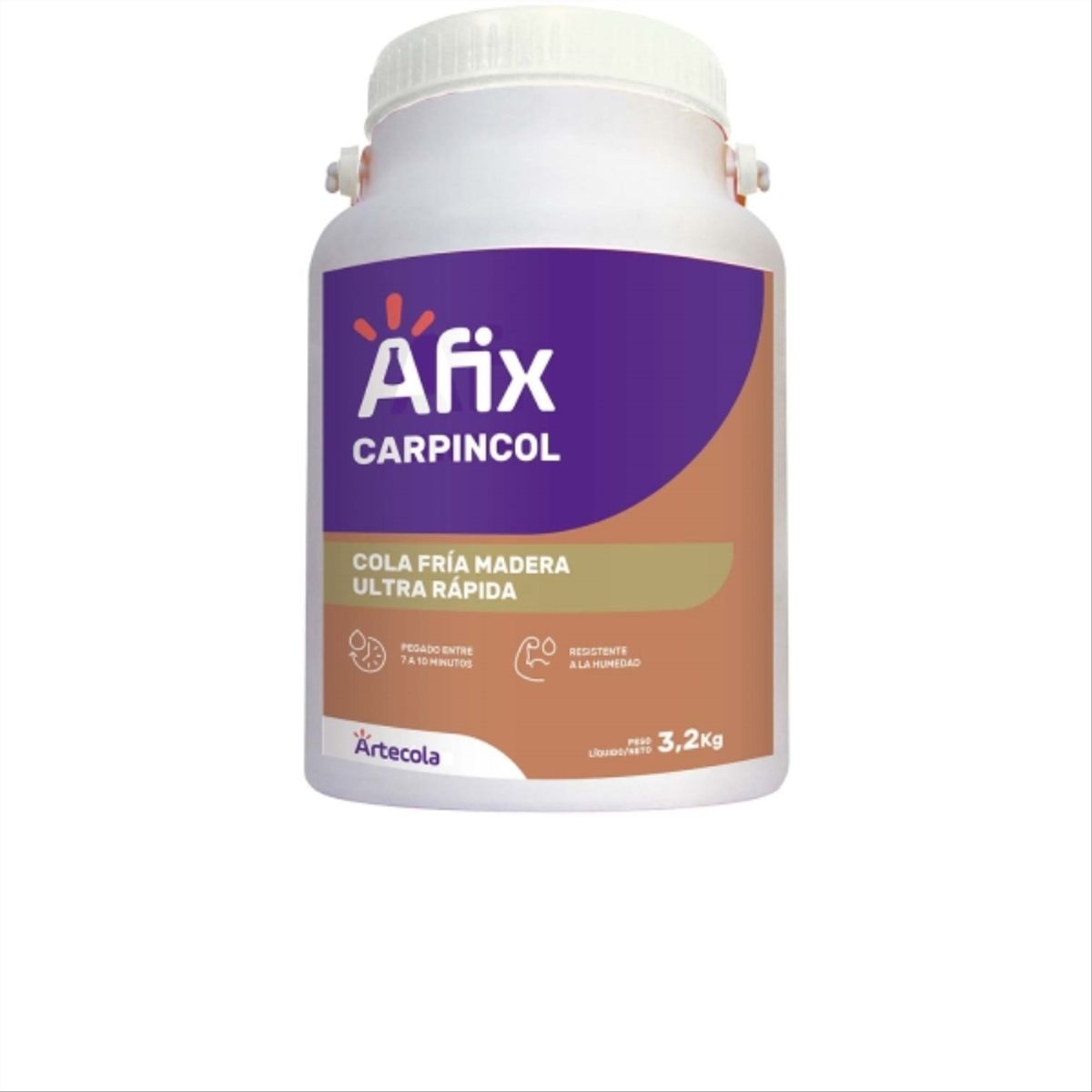 AFIX - Cola fría madera ultra rápida resistente a la humedad 3,2 kg