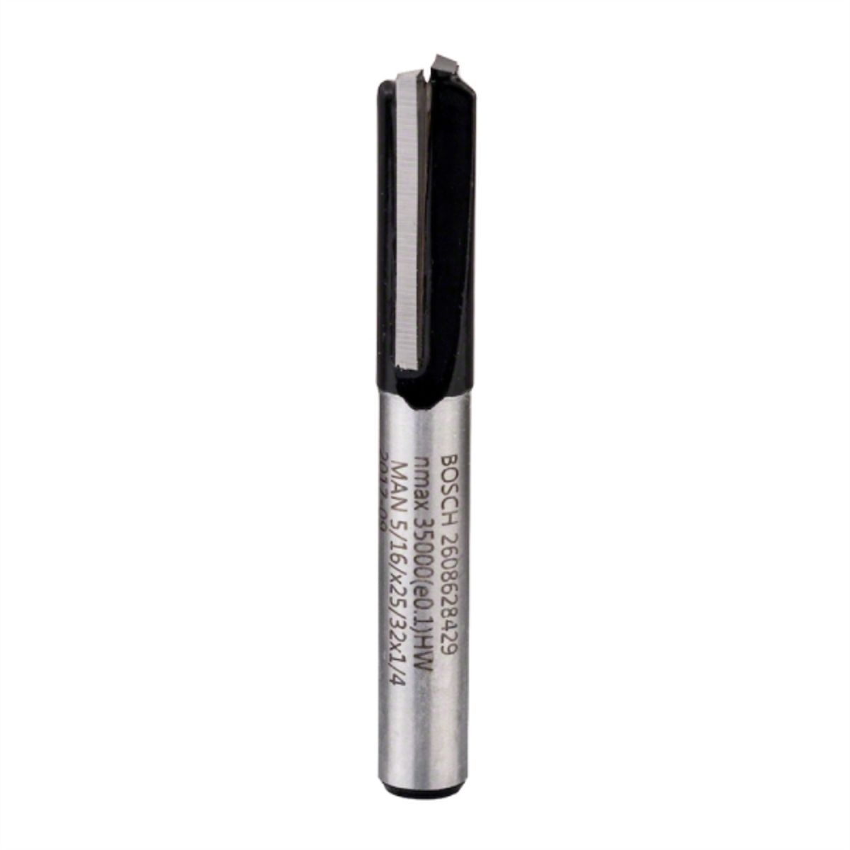 BOSCH - Fresa madera 1/4" ranura recta 2 filos corte 5/16"